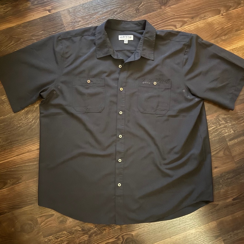 Orvis - Mens Casual Shirt - Black - XXL